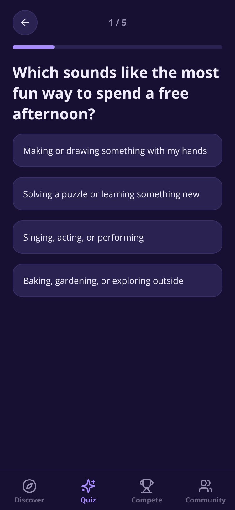 SparkFinder screen 5