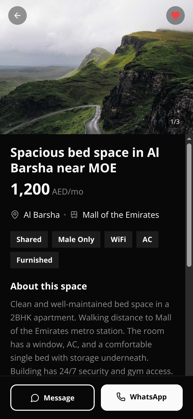 Bed Space Dubai screen 3