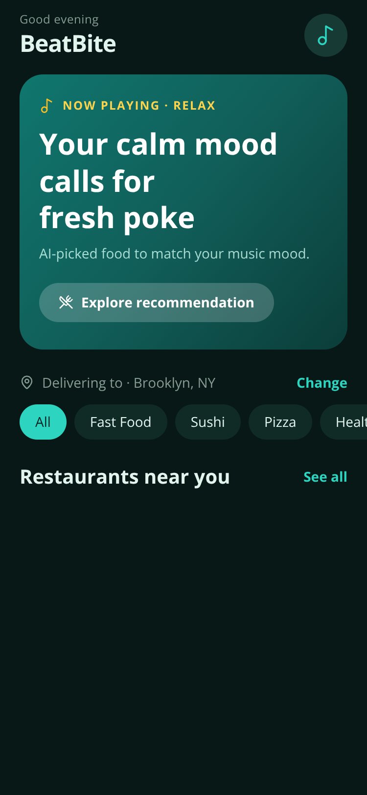 BeatBite screen 1