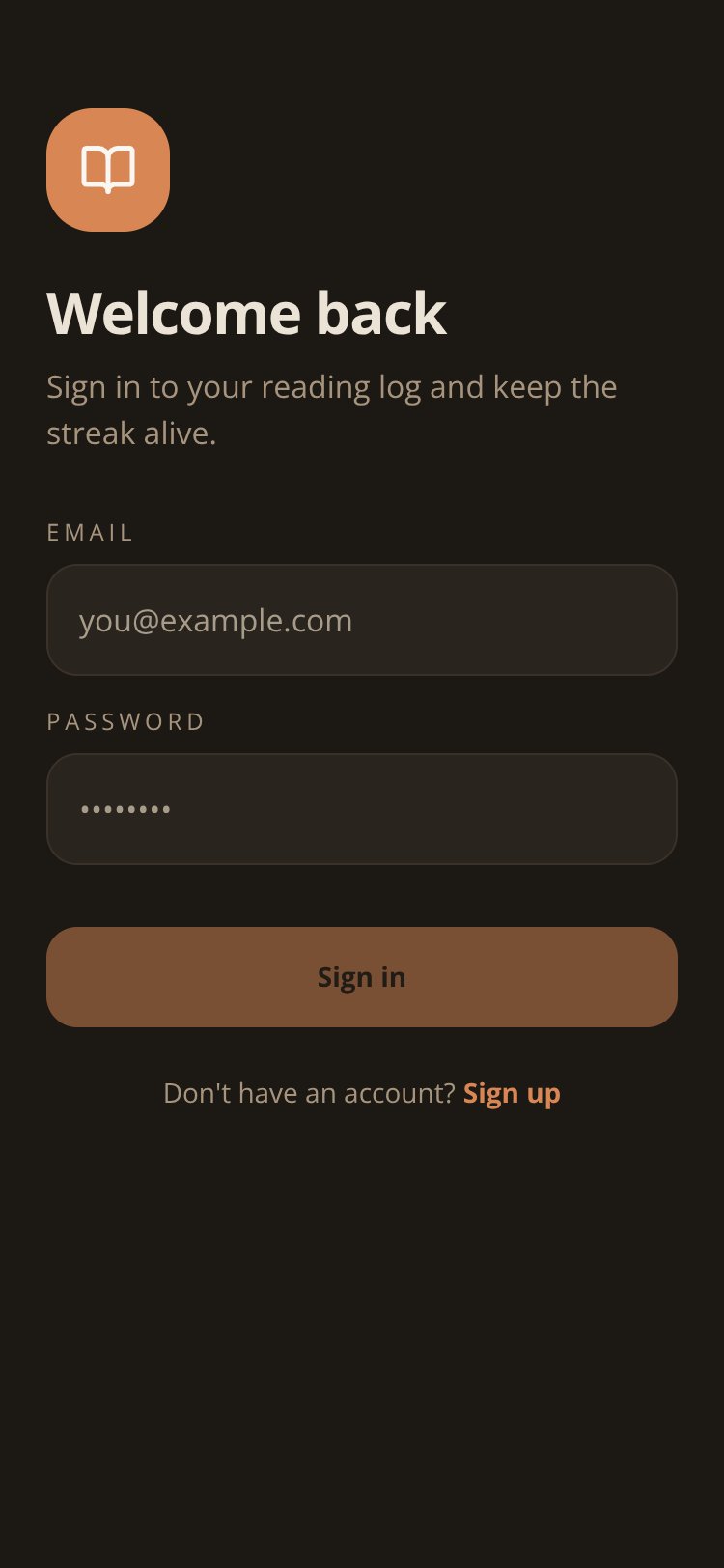 LeafReading screen 1