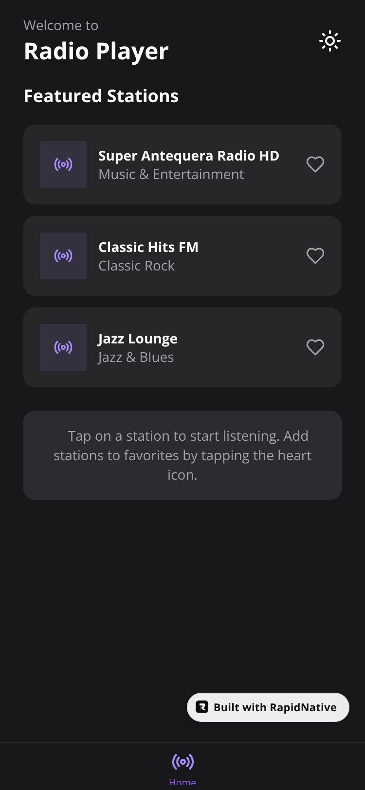 RadioWave screen 1