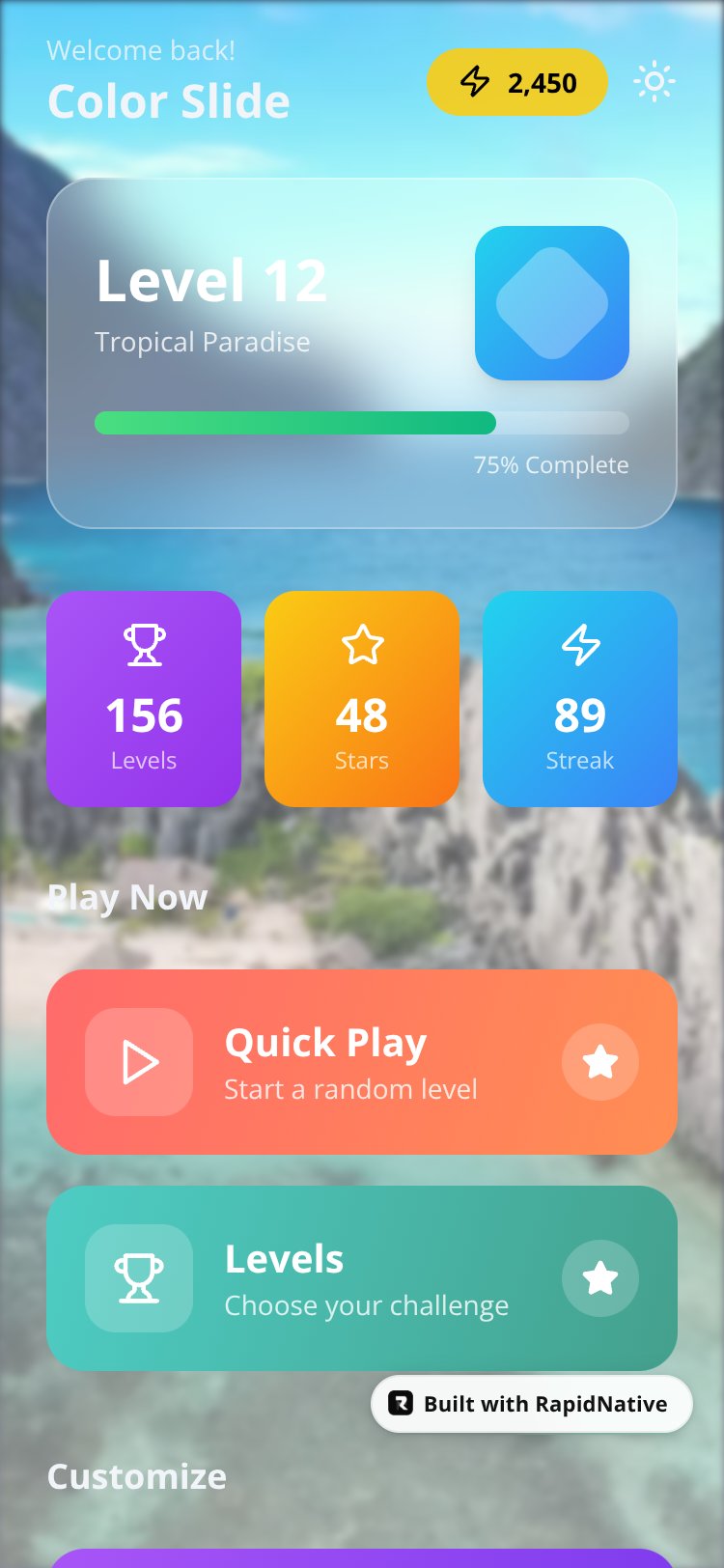 Color Slide Rush screen 1