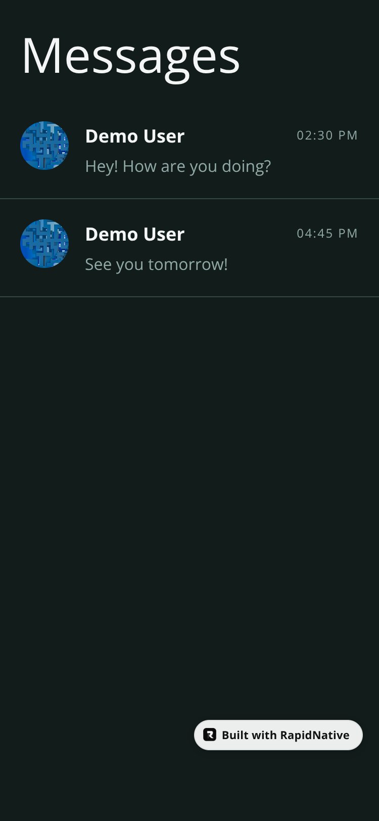 ChatApp screen 2