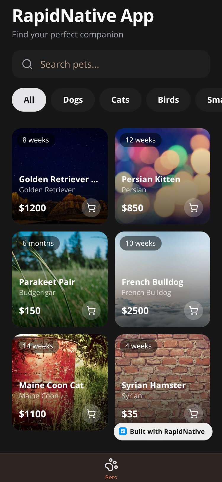 PawMart screen 3