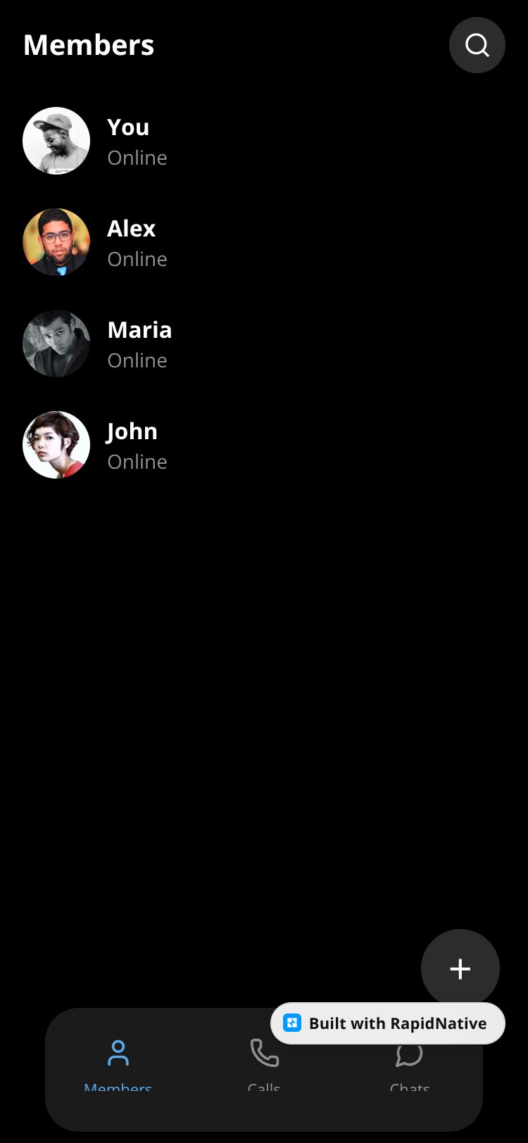 Telegram Clone screen 2