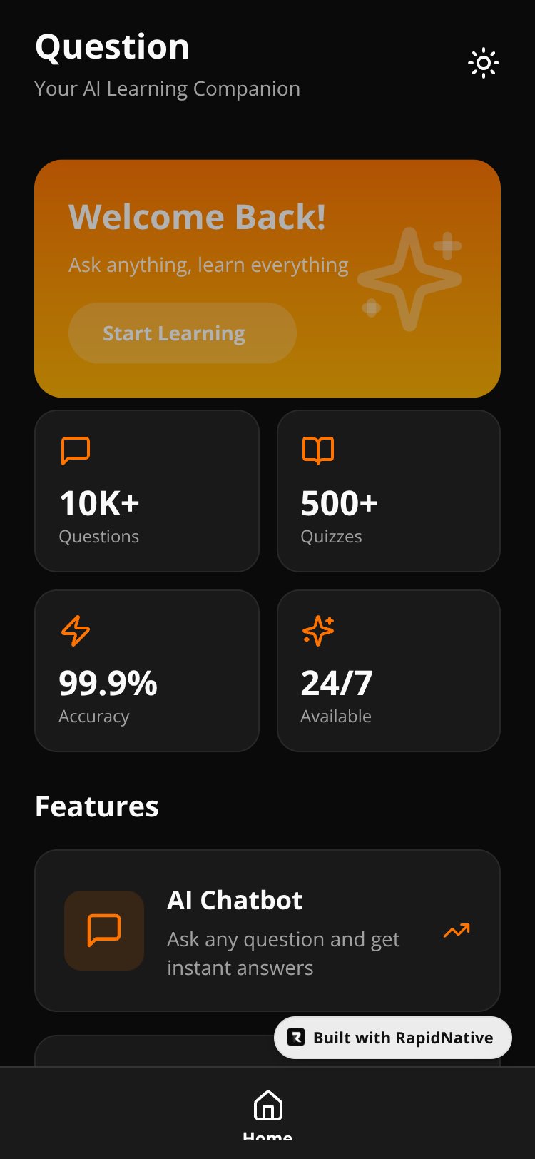 Question দাও screen 1
