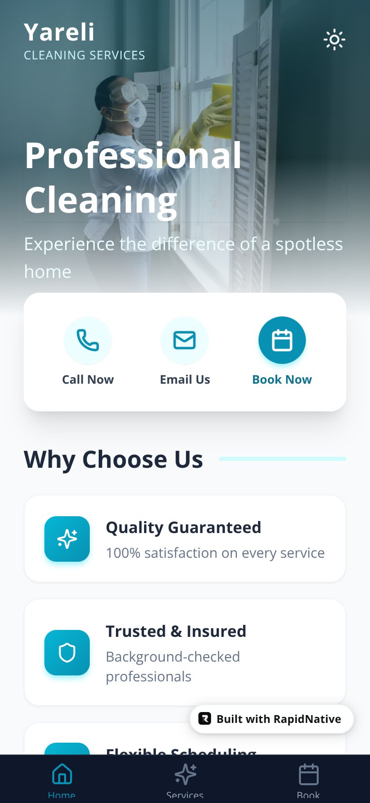 Yareli Cleaning Services screen 2