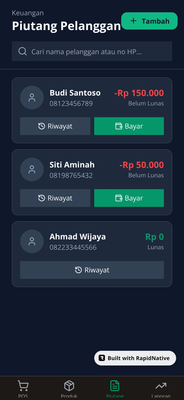 KasirKita POS screen 4