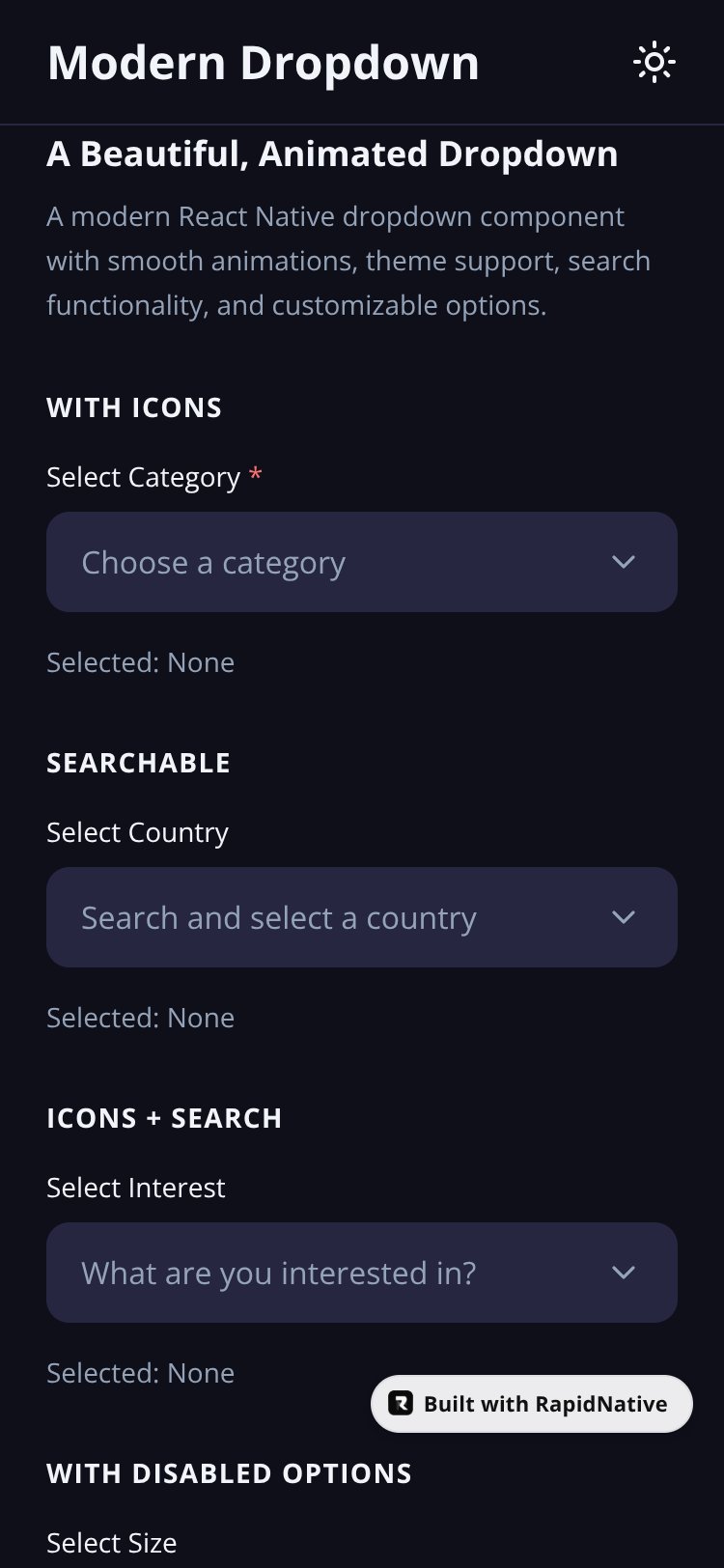 ModernDropdown Copy screen 1