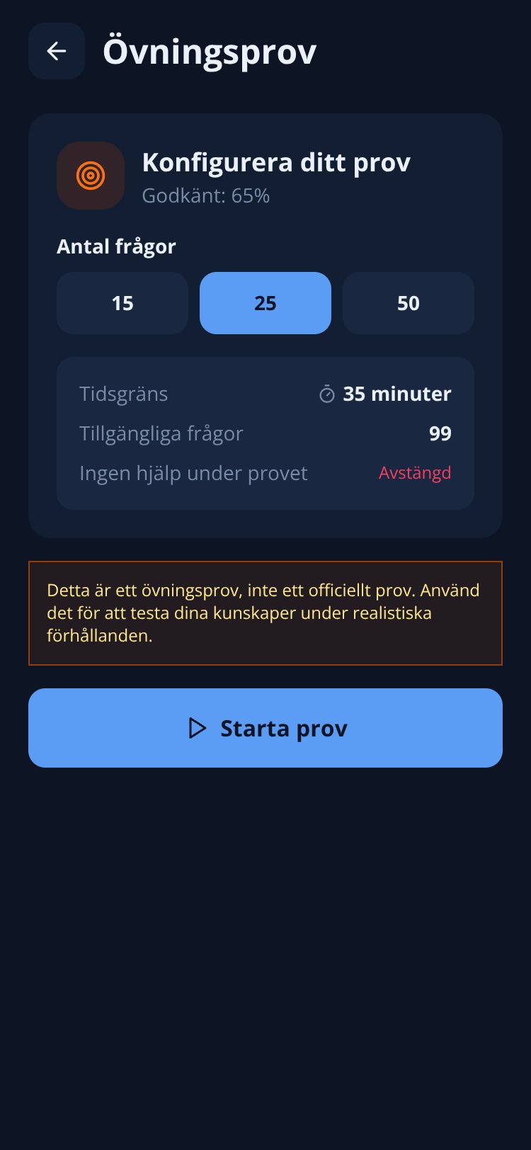 Medborgarskapsprovet screen 3