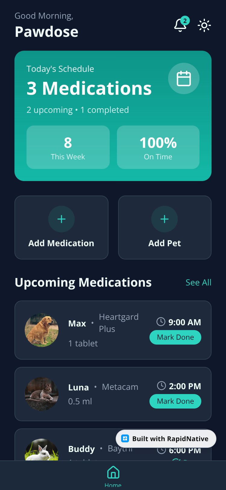 Pawdose screen 1