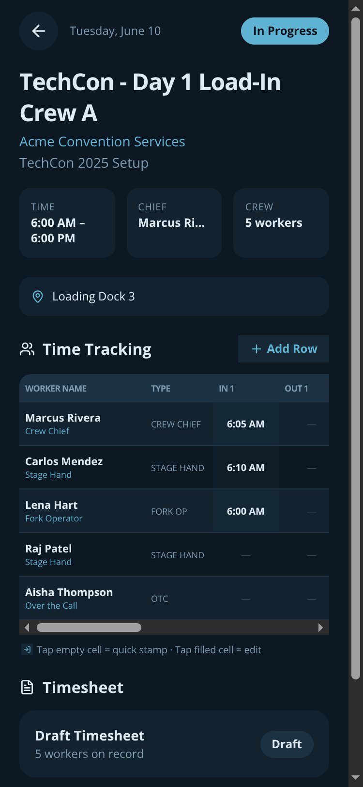 CrewShift screen 3