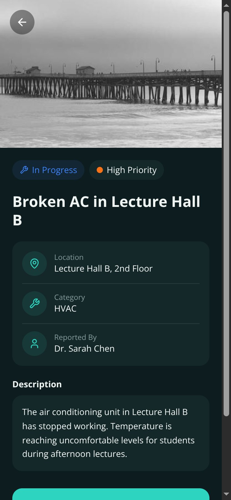 CampusFix screen 1