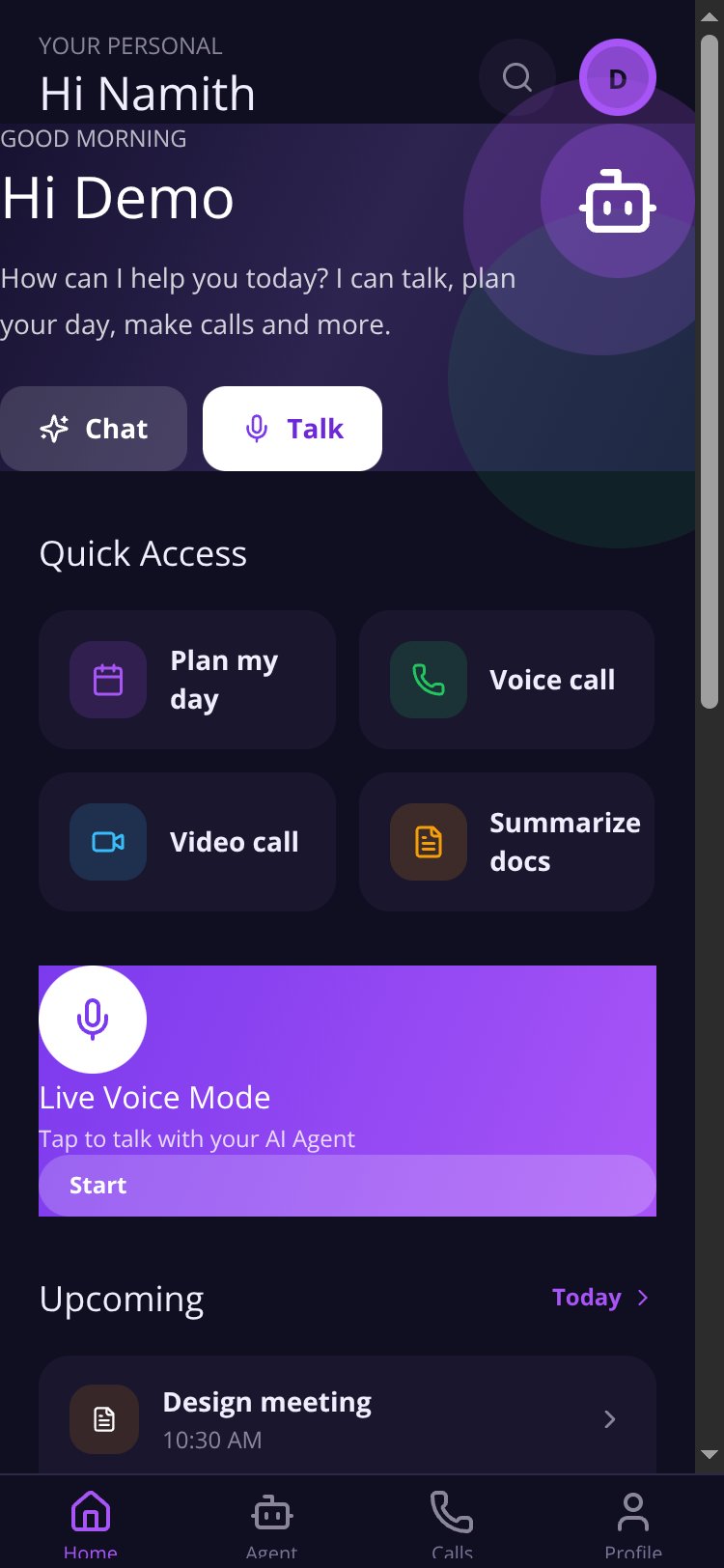 RapidNative App screen 3