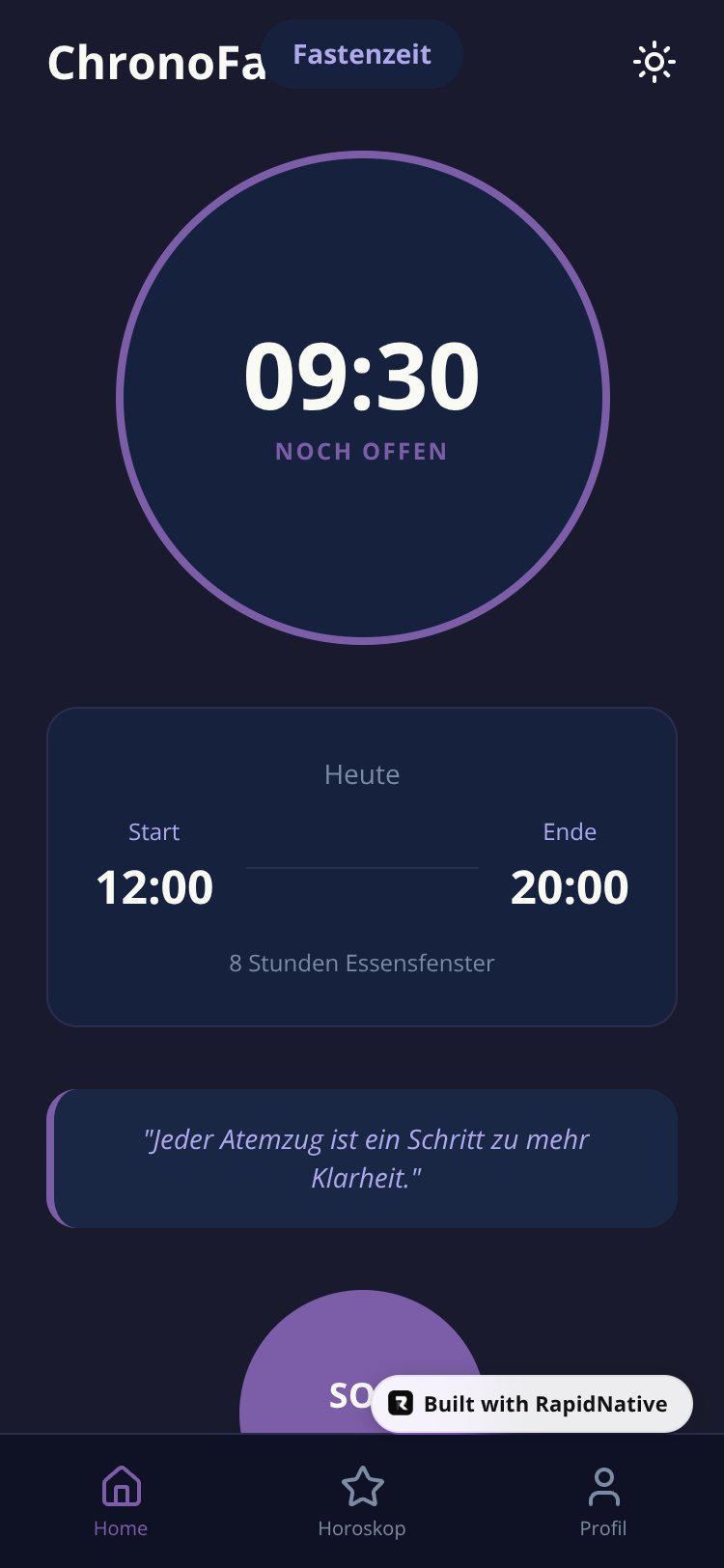 ChronoFast screen 4