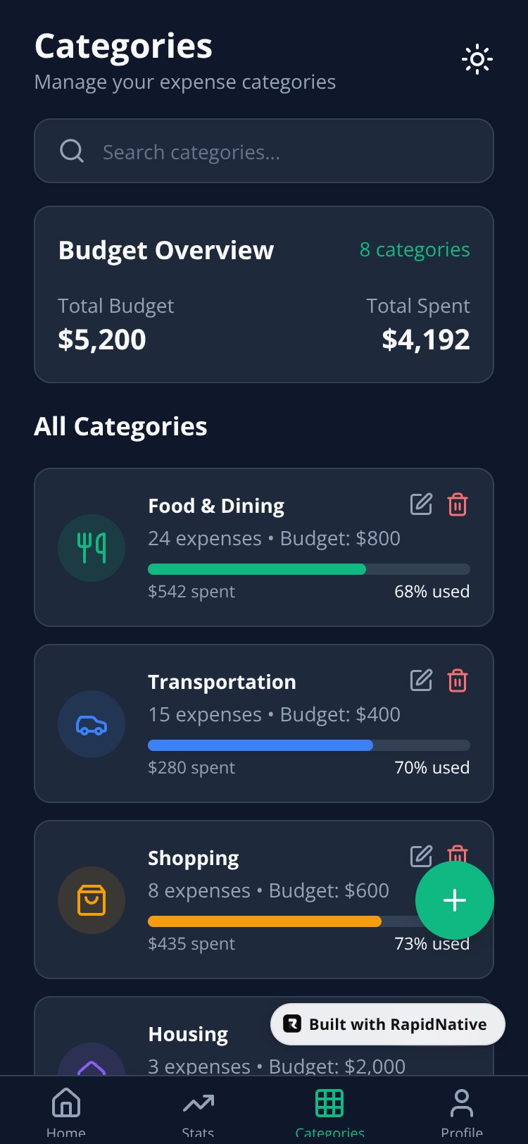 ExpenseFlow screen 3