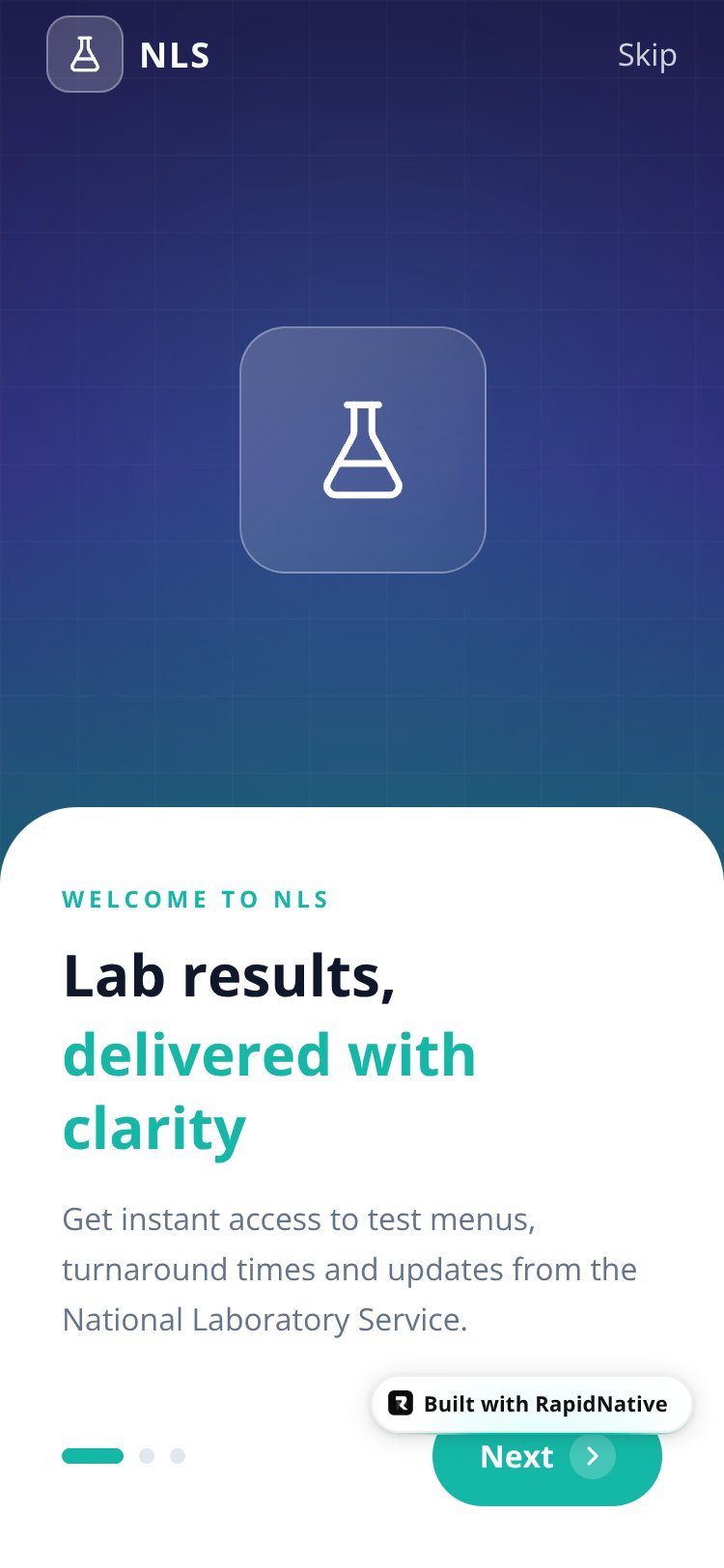 LabConnect screen 2