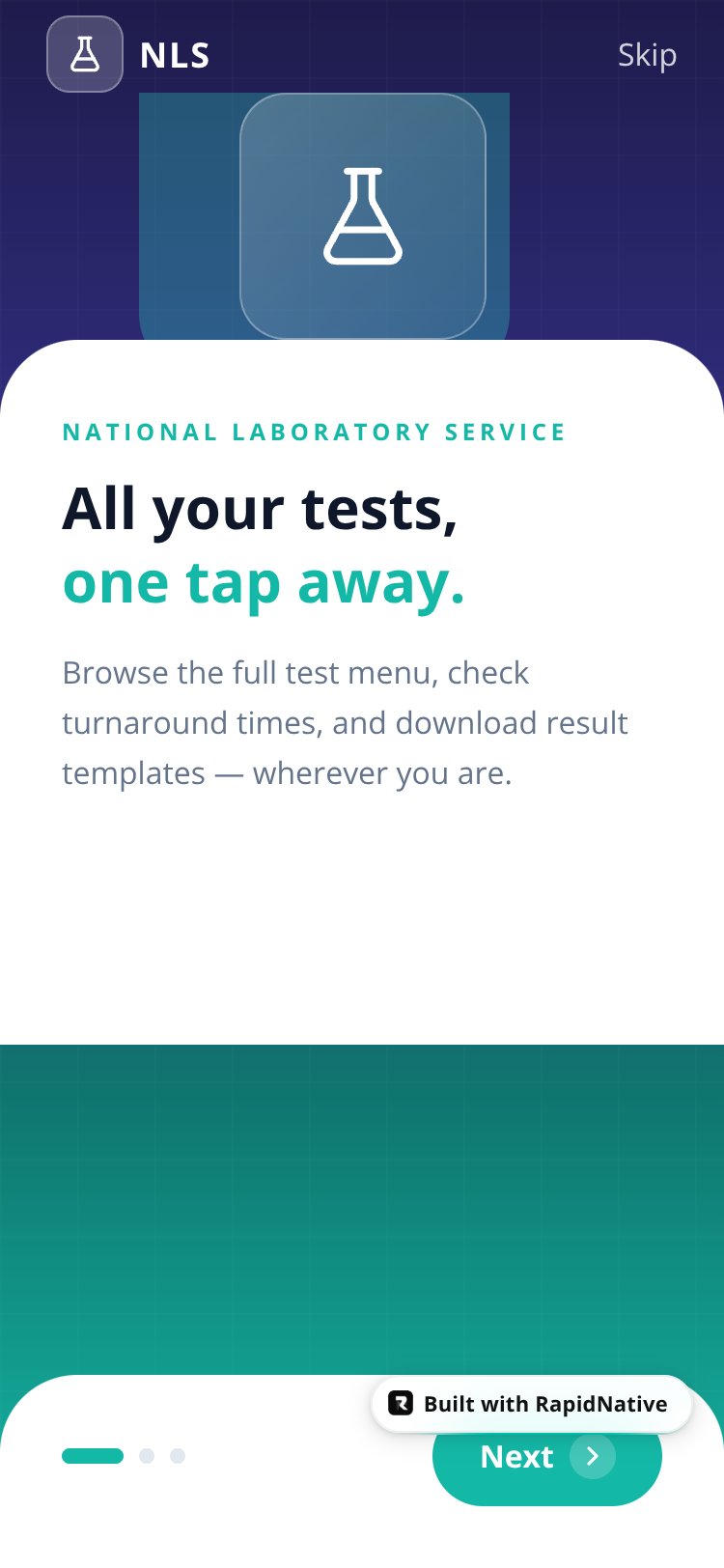 LabConnect screen 3