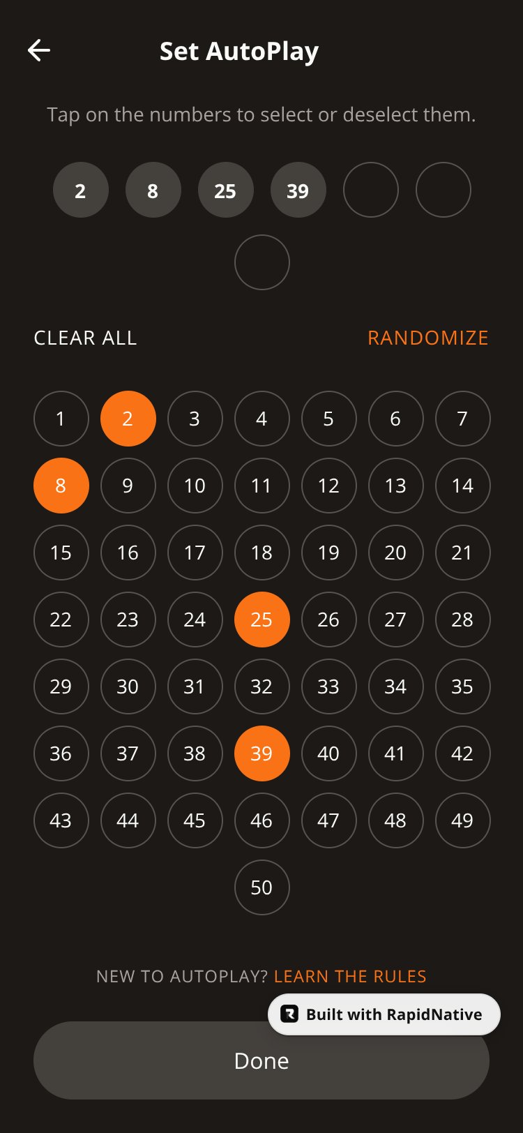 AutoPlay Pick screen 1