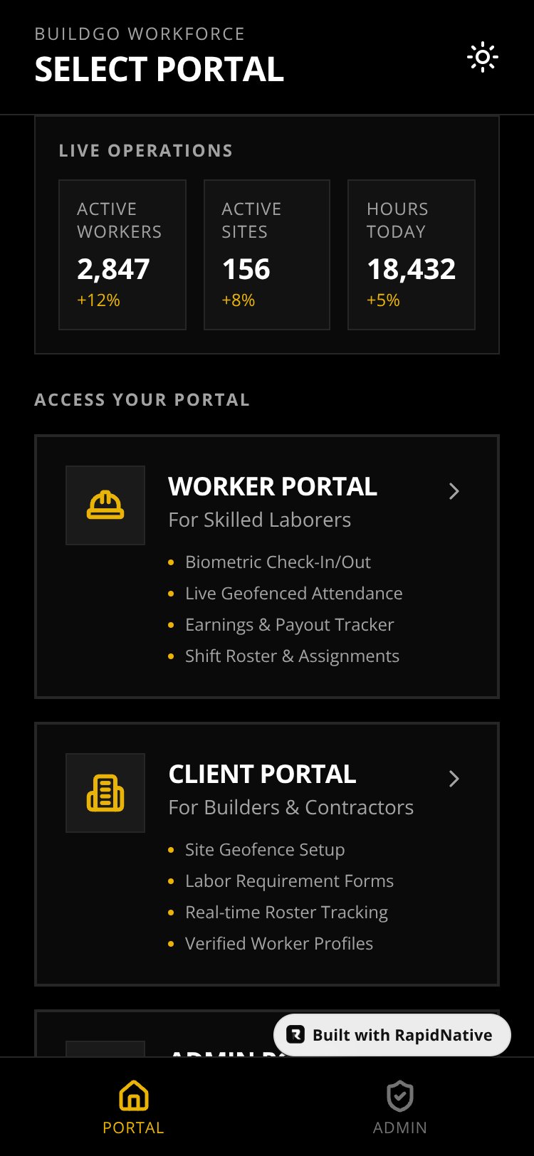 BuildGo Workforce screen 4
