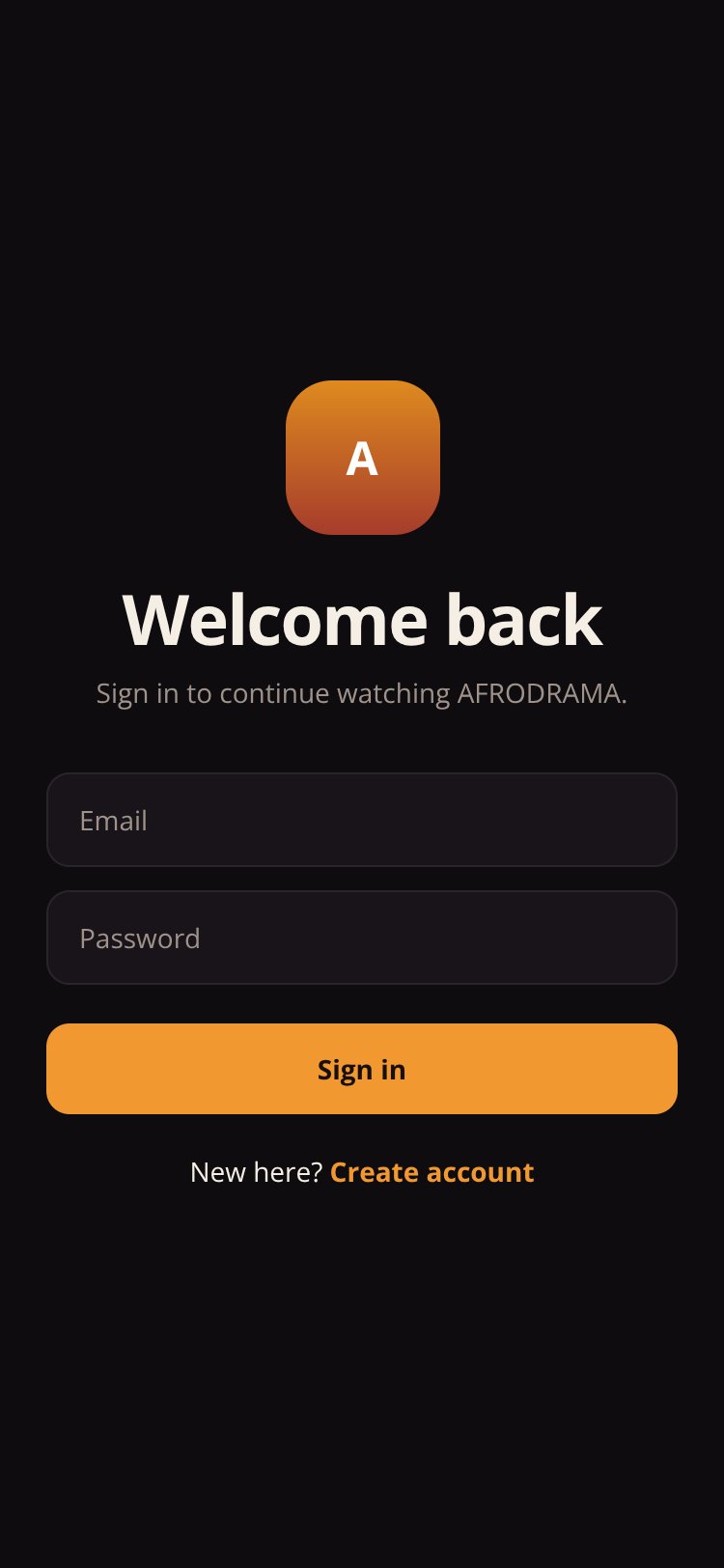 RapidNative App screen 2