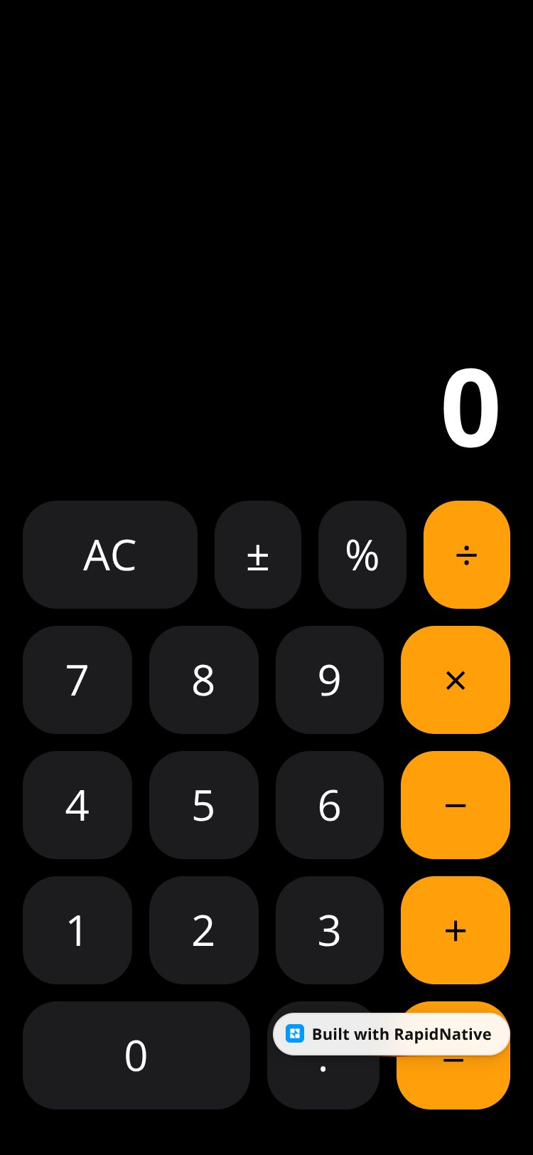 Calculator screen 1