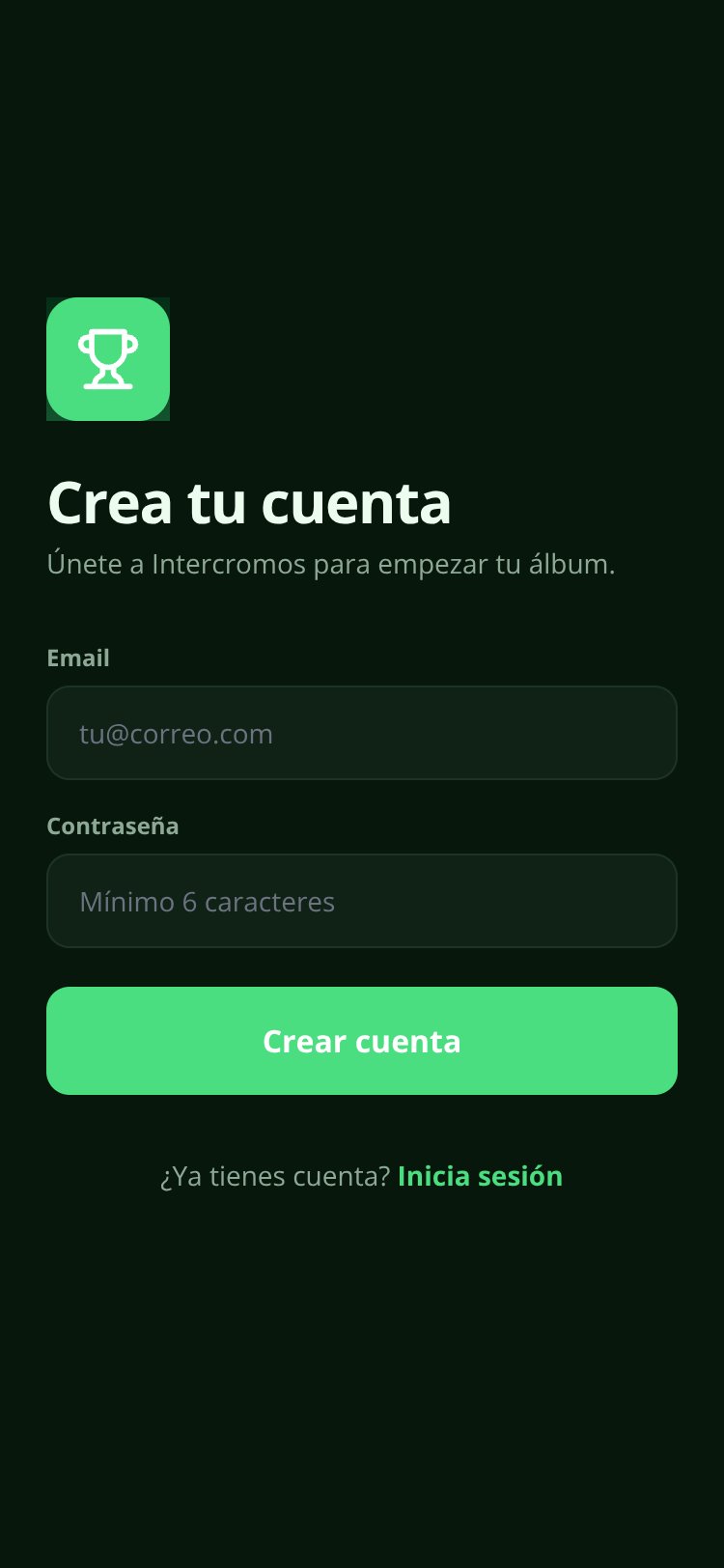 Intercromos screen 2