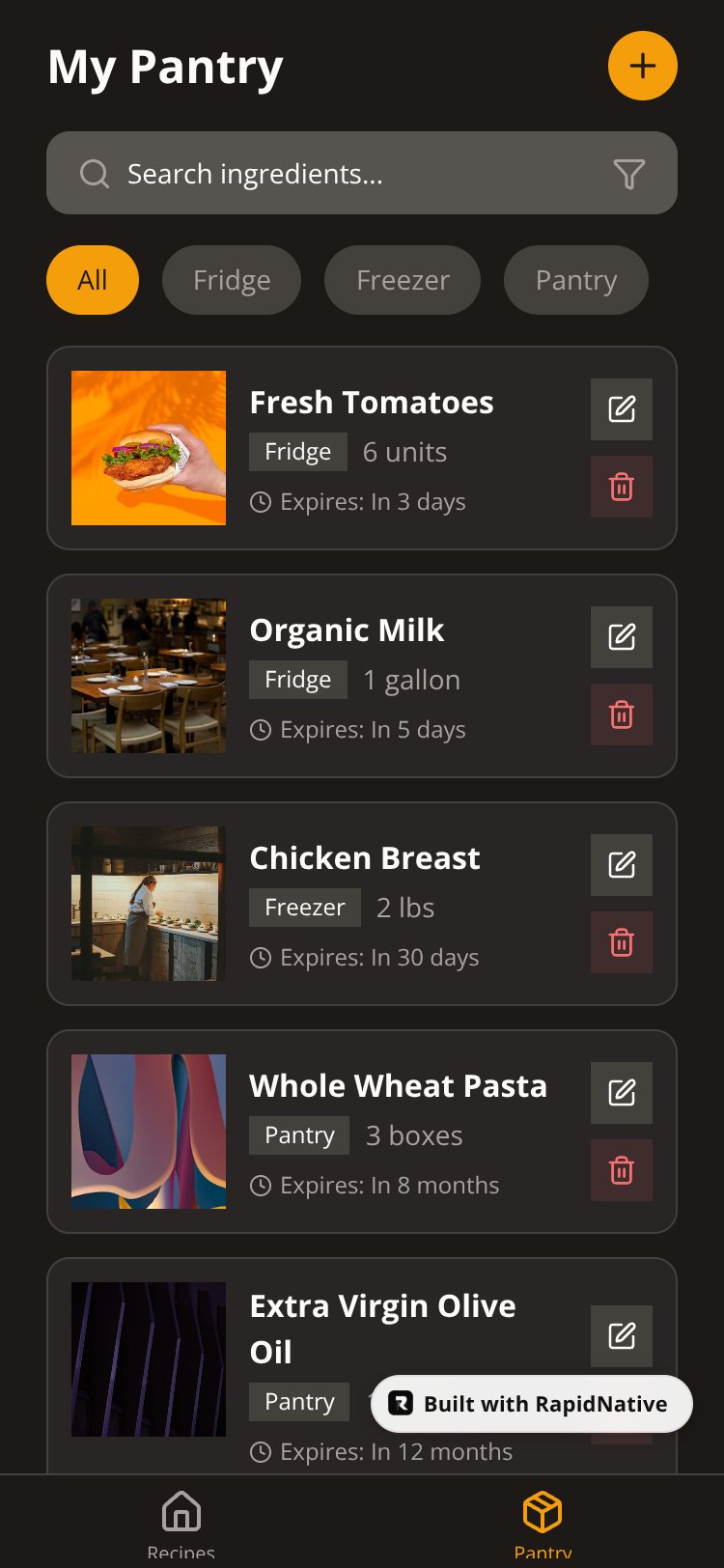 Pantry Pal screen 2