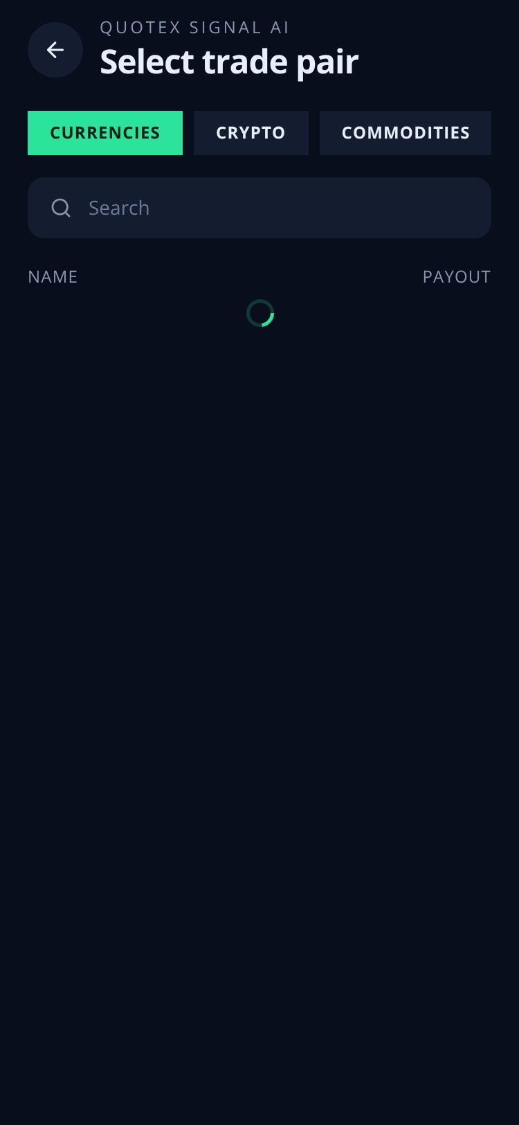 Quotex Signal AI screen 2