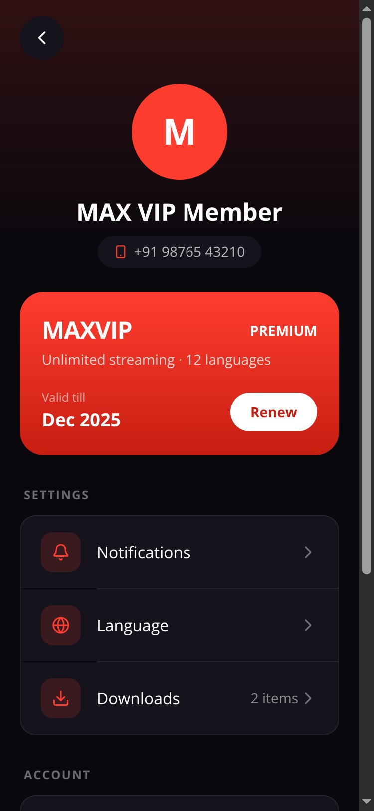 MAX TV screen 4