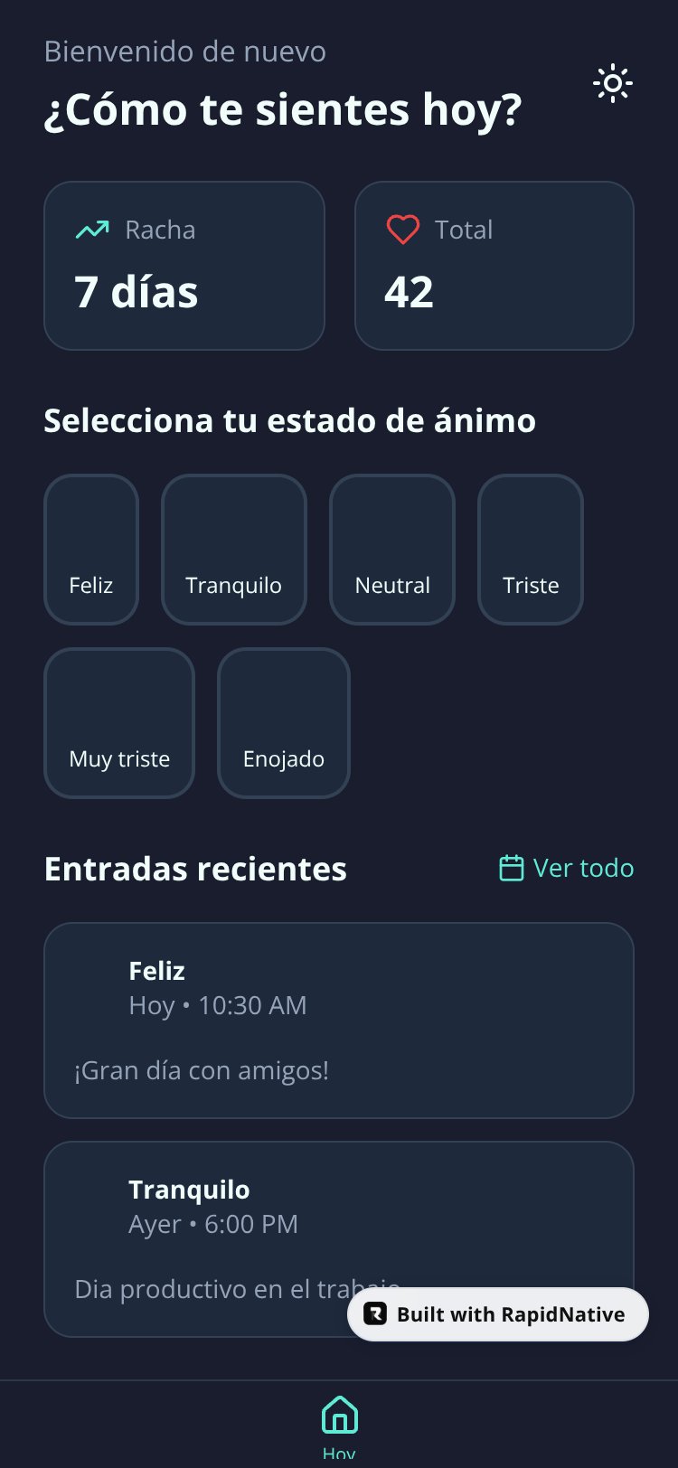 MoodFlow screen 1