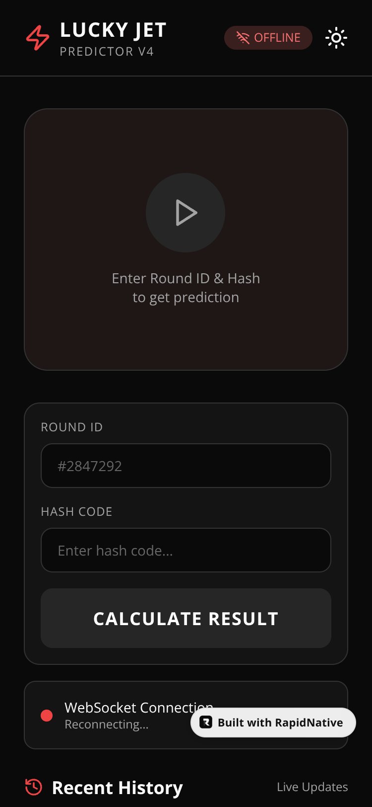 Lucky Jet Helper screen 1