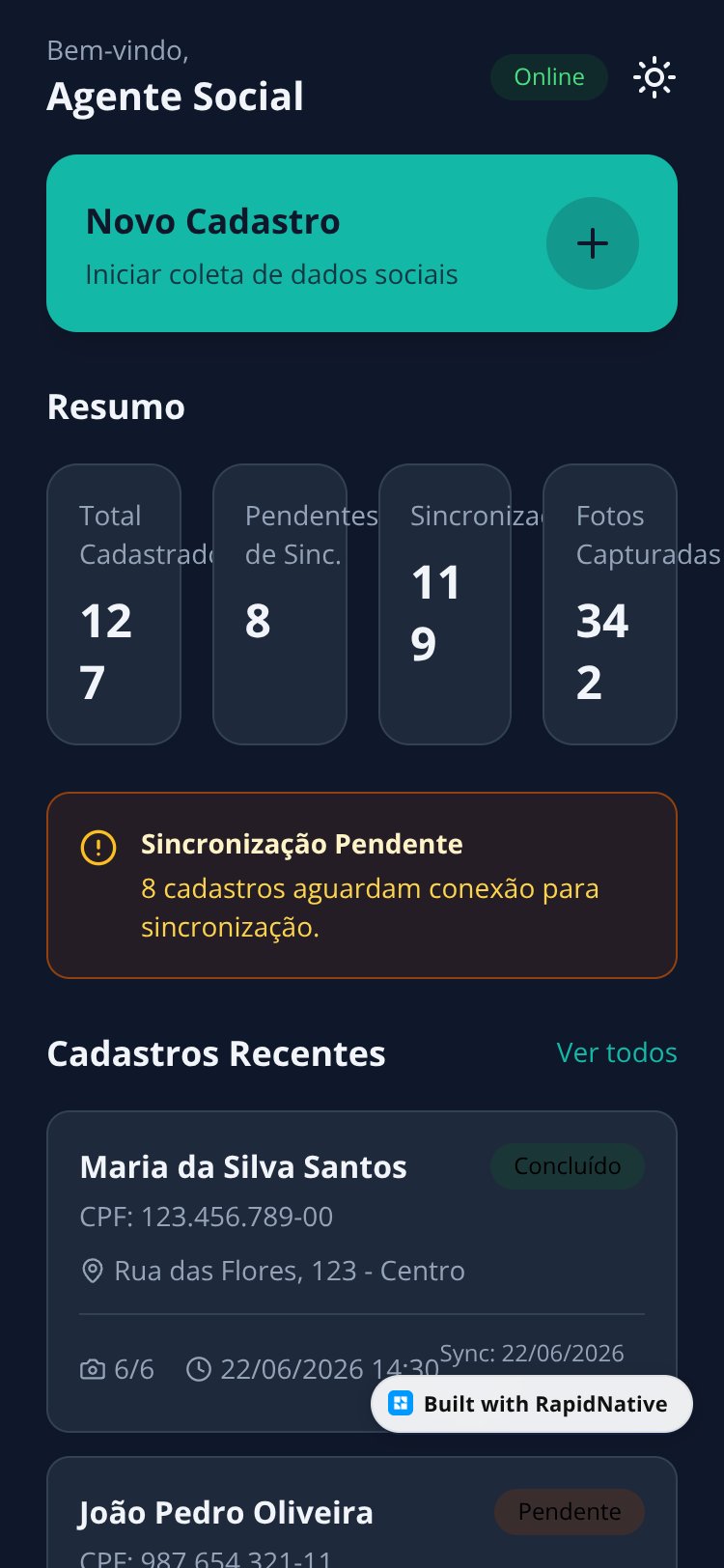 expo-nativewind screen 1