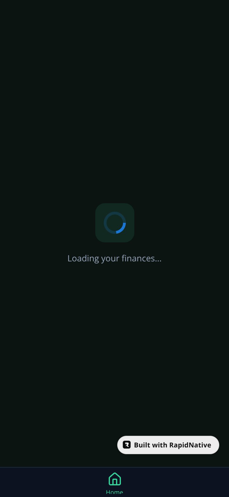 RapidNative App screen 1