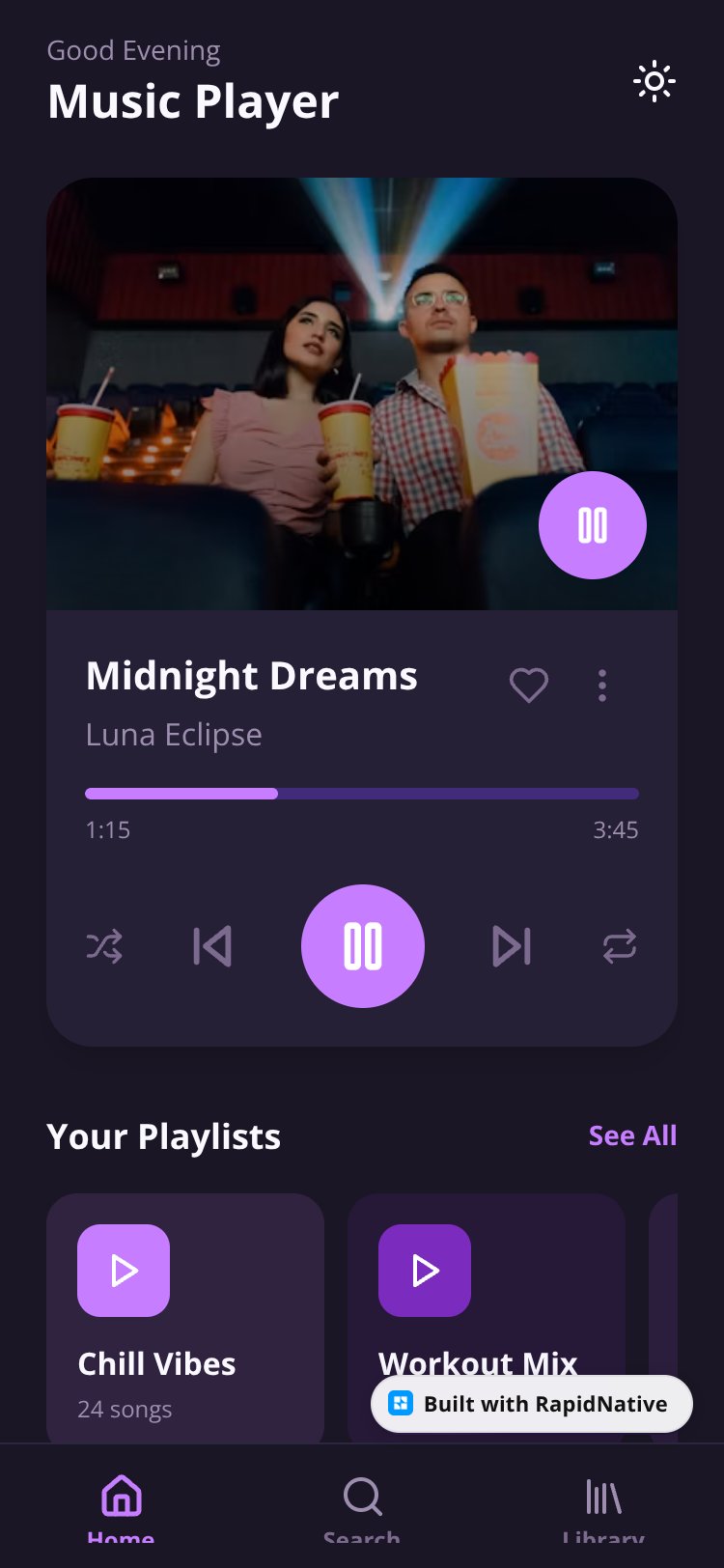 MusicPlay screen 2