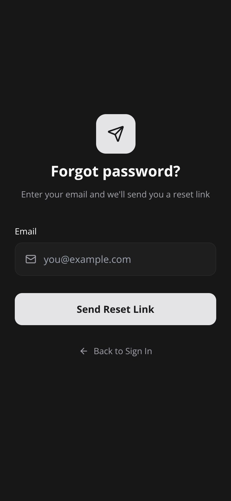 RapidNative App screen 1
