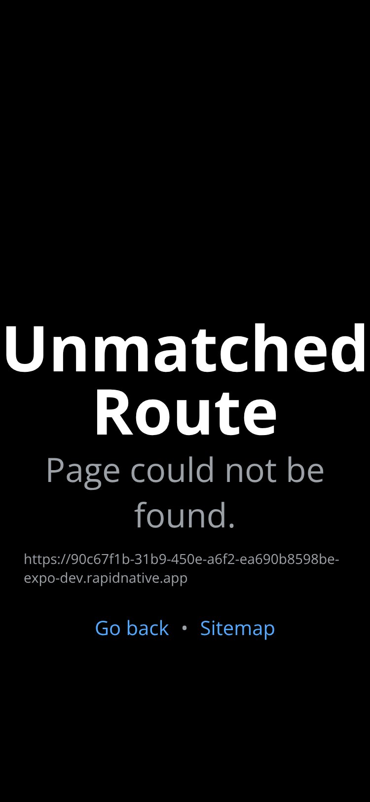 RapidNative App screen 1
