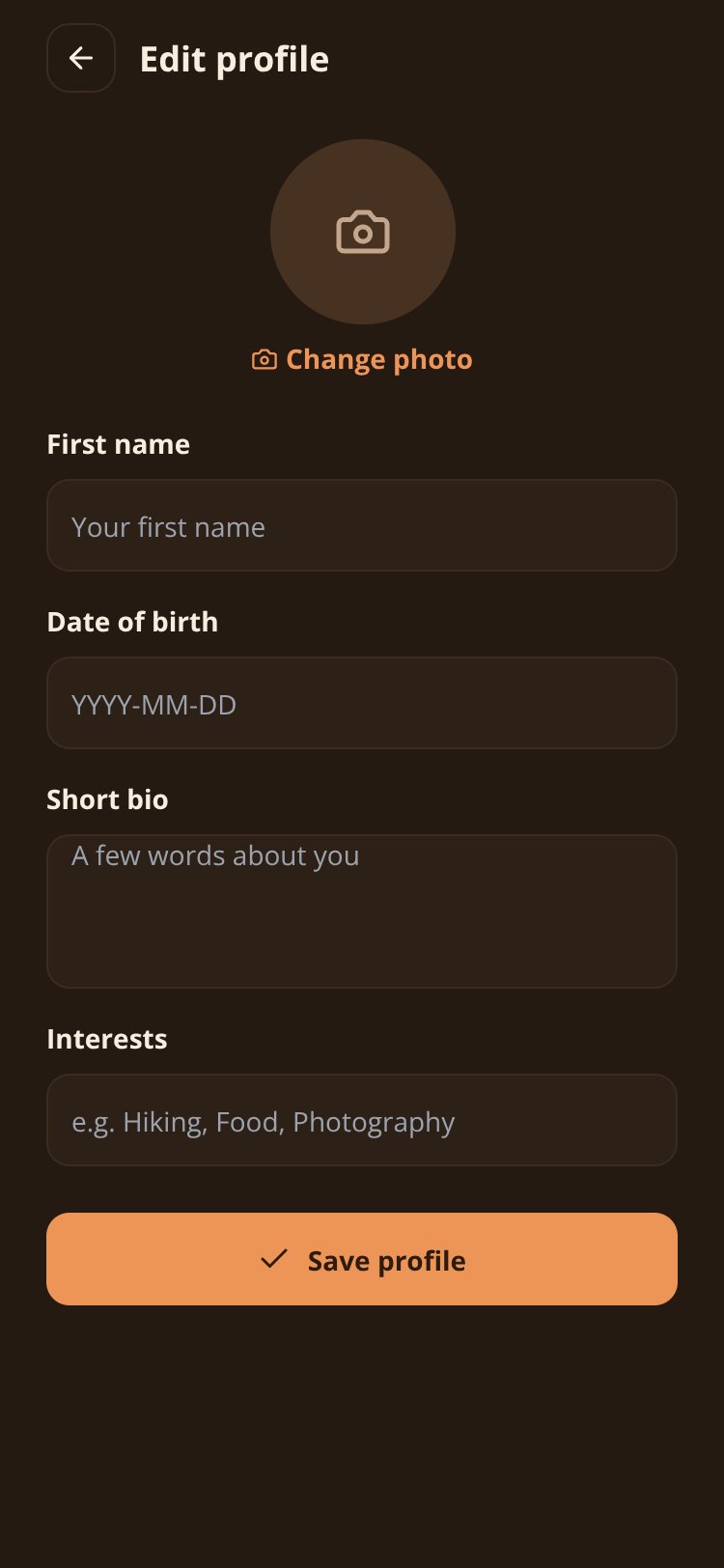RapidNative App screen 4