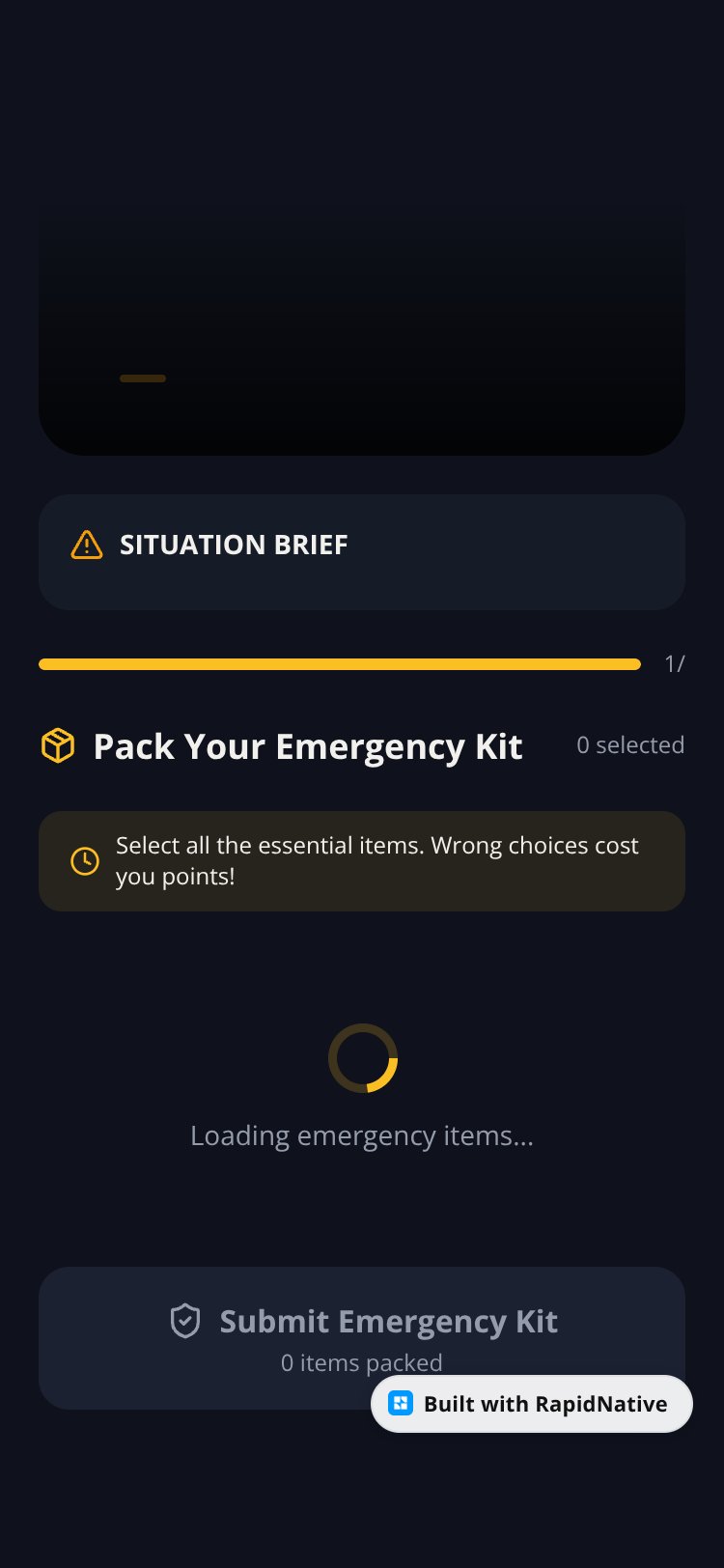 ReadyKit screen 1