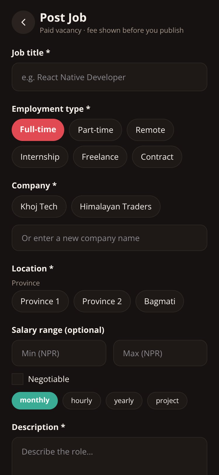 KHOJ NEPAL screen 4