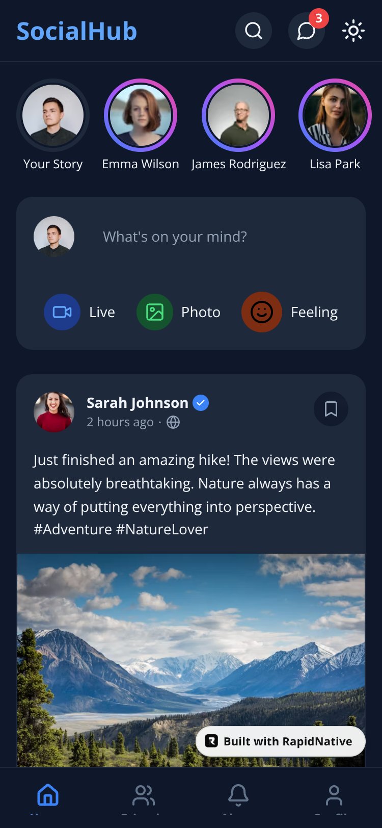 SocialConnect screen 3