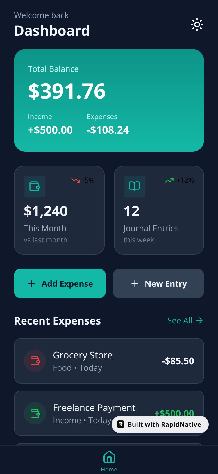 LedgerLife screen 1