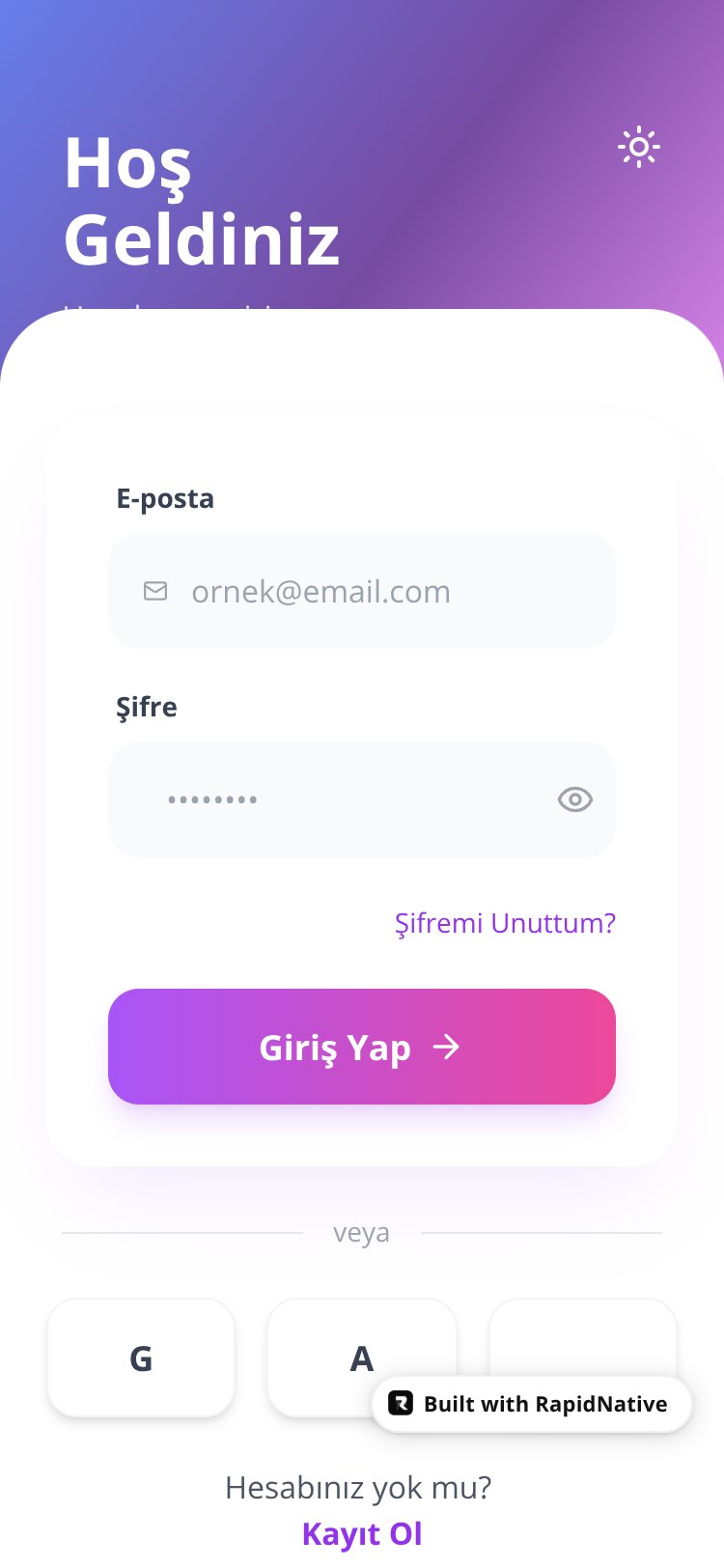 GirişApp screen 2