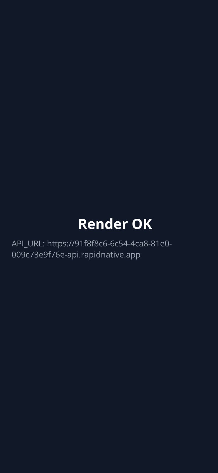 RapidNative App screen 1