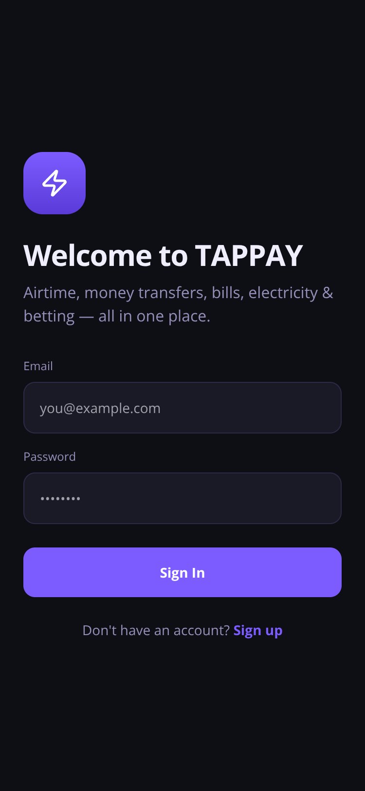 TAPPAY screen 1