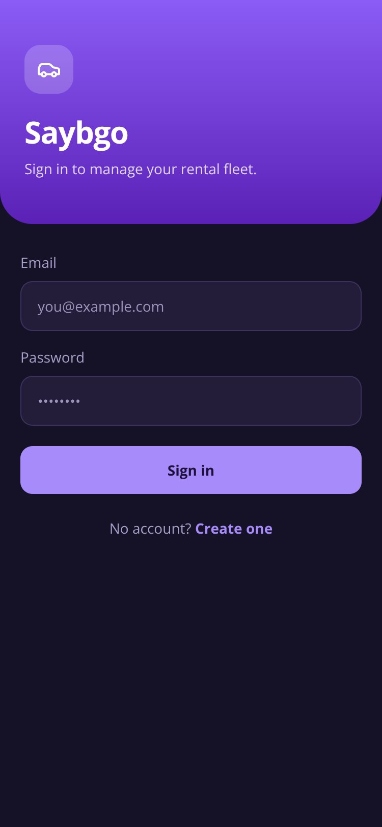 Saybgo screen 1