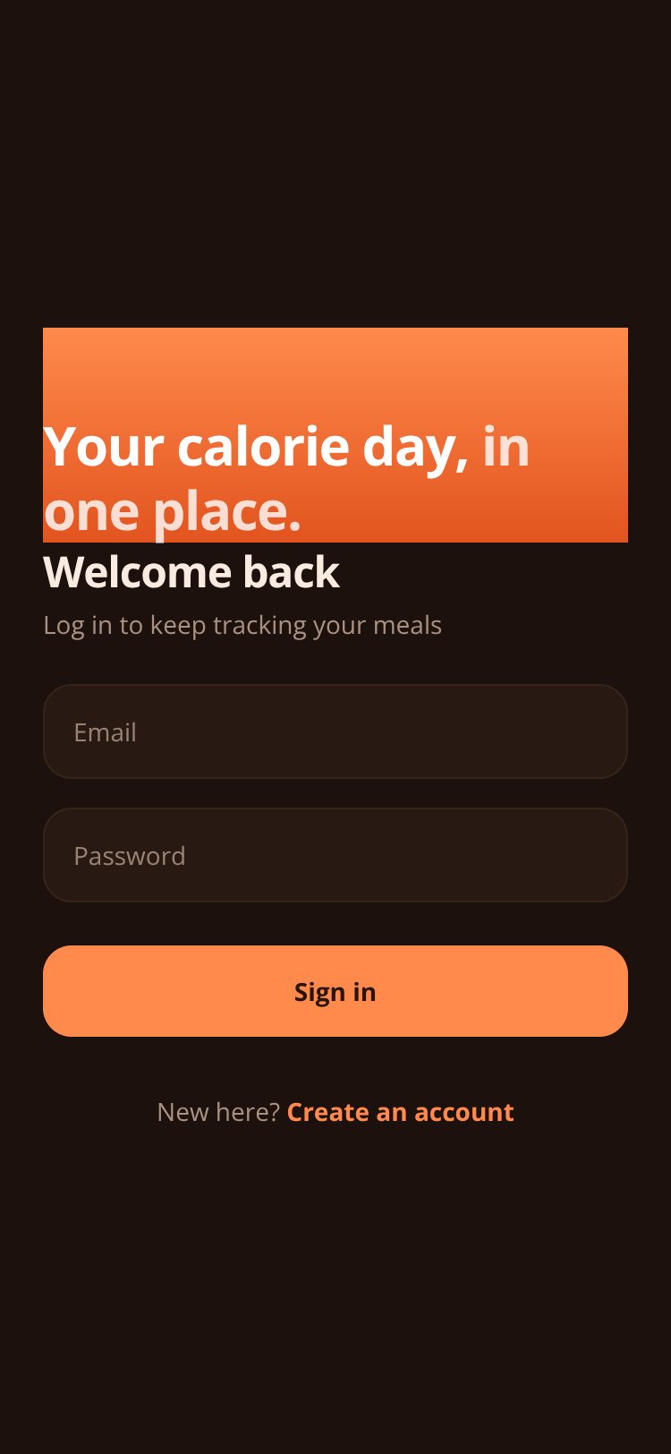 Calo screen 1