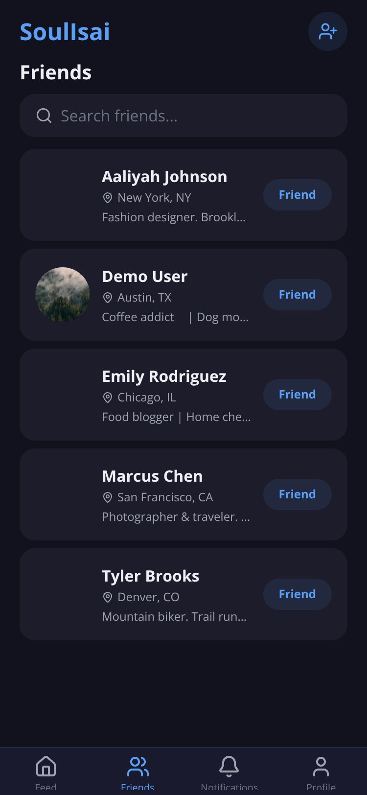 Facebook Lite screen 1