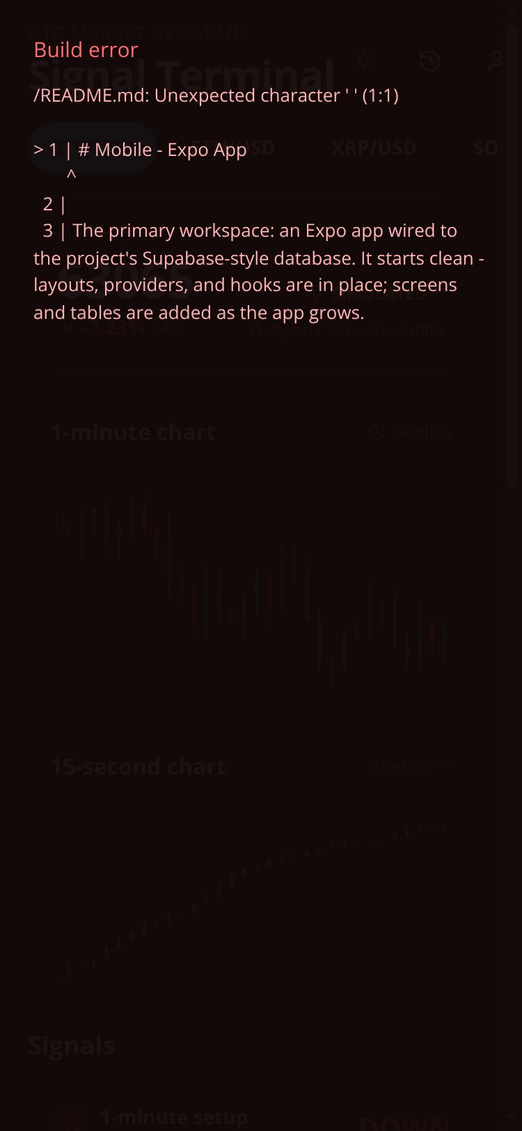 Quotex OTC Signal Pro Copy screen 1