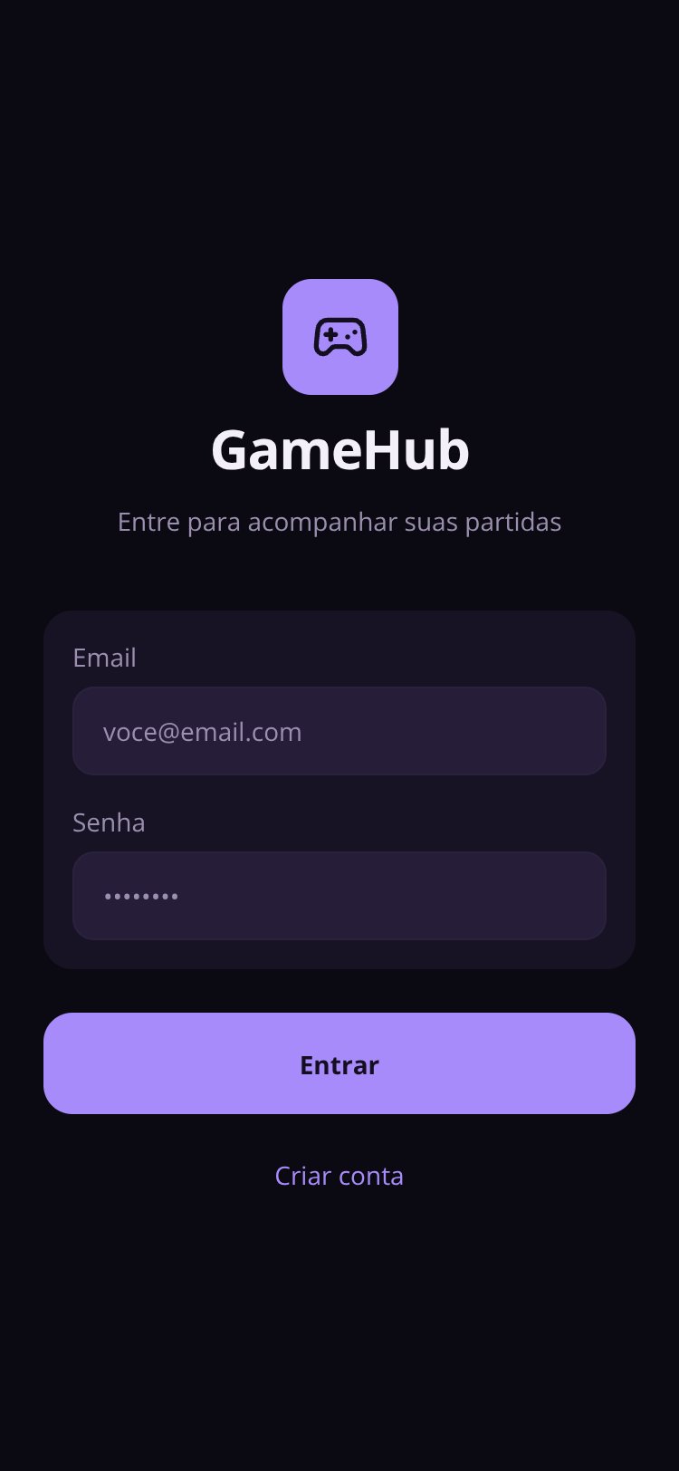 GameHub screen 1